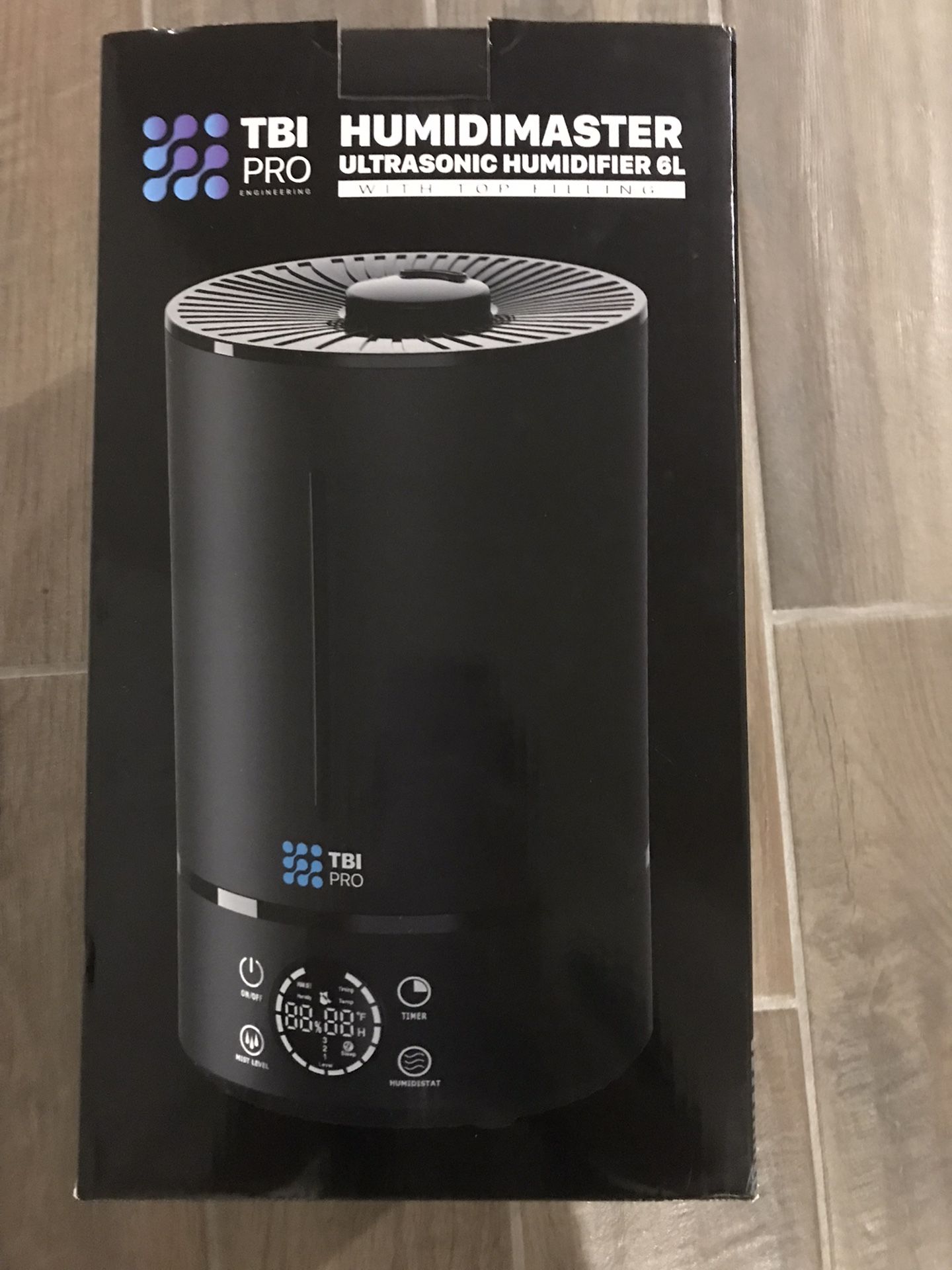 HUMIDIMASTER 6L Ultrasonic Humidifier with Top-Fill