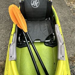 Jackson Tupelo 12’ Kayak & Fiberglass Paddles - BARELY USED