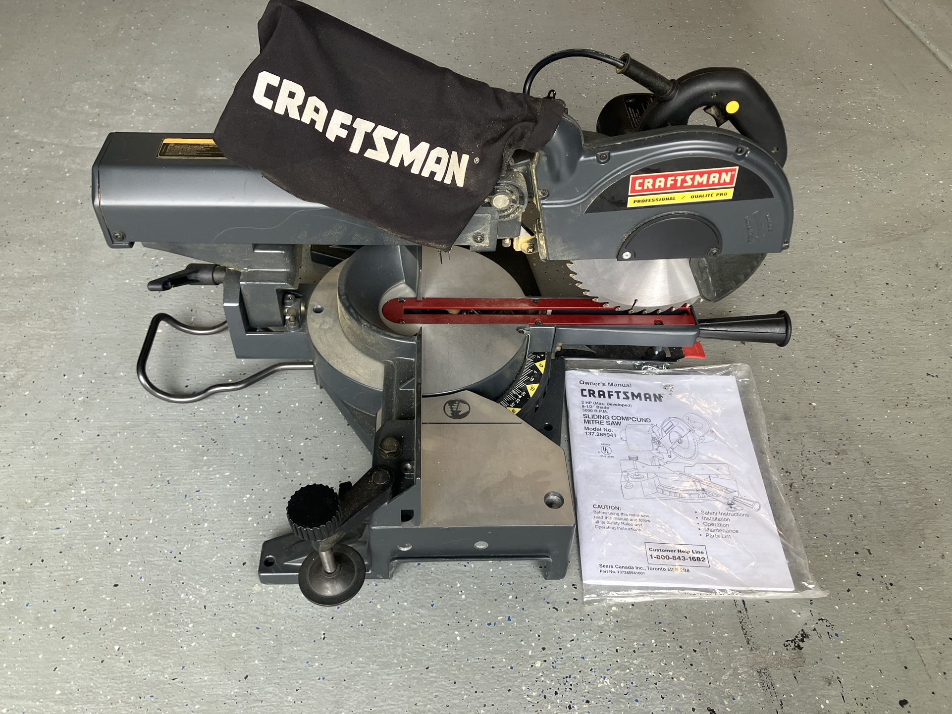 Craftsman Sliding Compound Mitre Saw