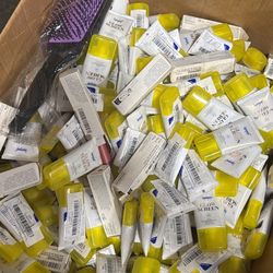 A big box of sunscreen and blush