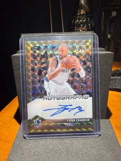 Panini 2024-25 Mosaic Autographs Tyson Chandler #AM-CHD Mavericks Bronze /75