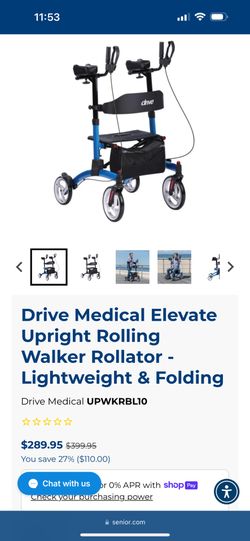 Elevate Upright walker - Used Once