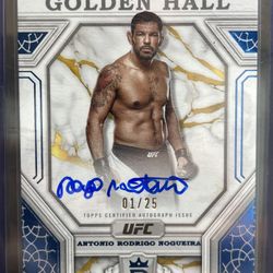 Antonio Rodrigo Nogueira 2024 Topps Royalty Golden Hall Auto Blue 1/25 Bookend