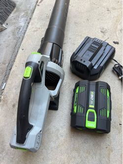 Used ego blower with battery and charger