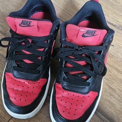 Nike Dunk Low Kids Size Red And Black 