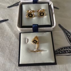 Cufflinks  and. Tie  Pin Set