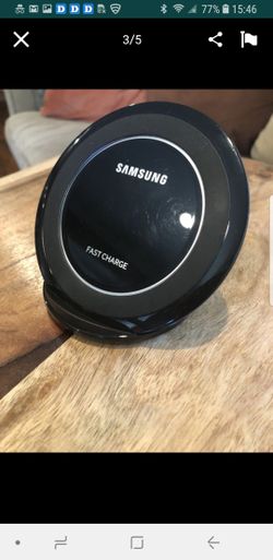 Samsung - Fast Charge 9W Qi Certified Wireless Charging Pad for Android - Black Sapphire