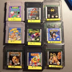 Gameboy and Gameboy Color Game Lot