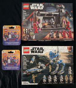 Lego sets 75280, 75387 and (2) Sun-Spider CMF