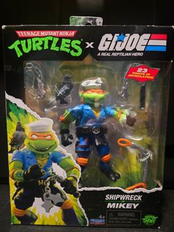 TMNT x G.I.Joe Shipwreck x Mikey Action Figure