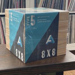 Lot Of 6 Artist Cradled Wood Panels, 8x8”