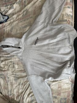 FEAR OF GOD ESSENTIALS FLEECE HOODIE LIGHT HEATHER GREY