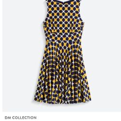 XS Petite Geometric Pattern Dress