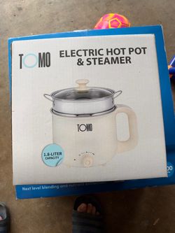Tomo Electric Hot Pot & Steamer 1.8L