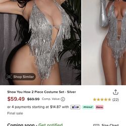 How To Hustle 2 Piece Costume Set ! Size L/XL 