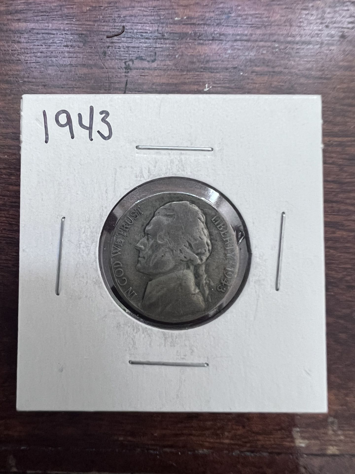 1943 War nickel (p)