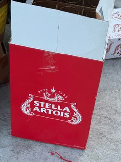 Stella Artois cup sent with coaster and drip mat