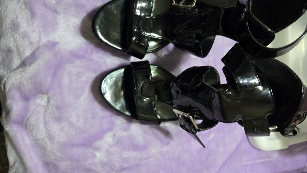 Black High Heels - Size 8 - Worn Once