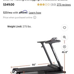 Preform Cadence WLT Folding Treadmill 