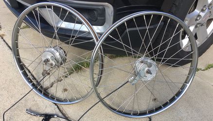 WORKSMAN, 26 x 2-1/8 in, 11 Gauge Spokes, Bicycle Wheel Front -  2KGG4