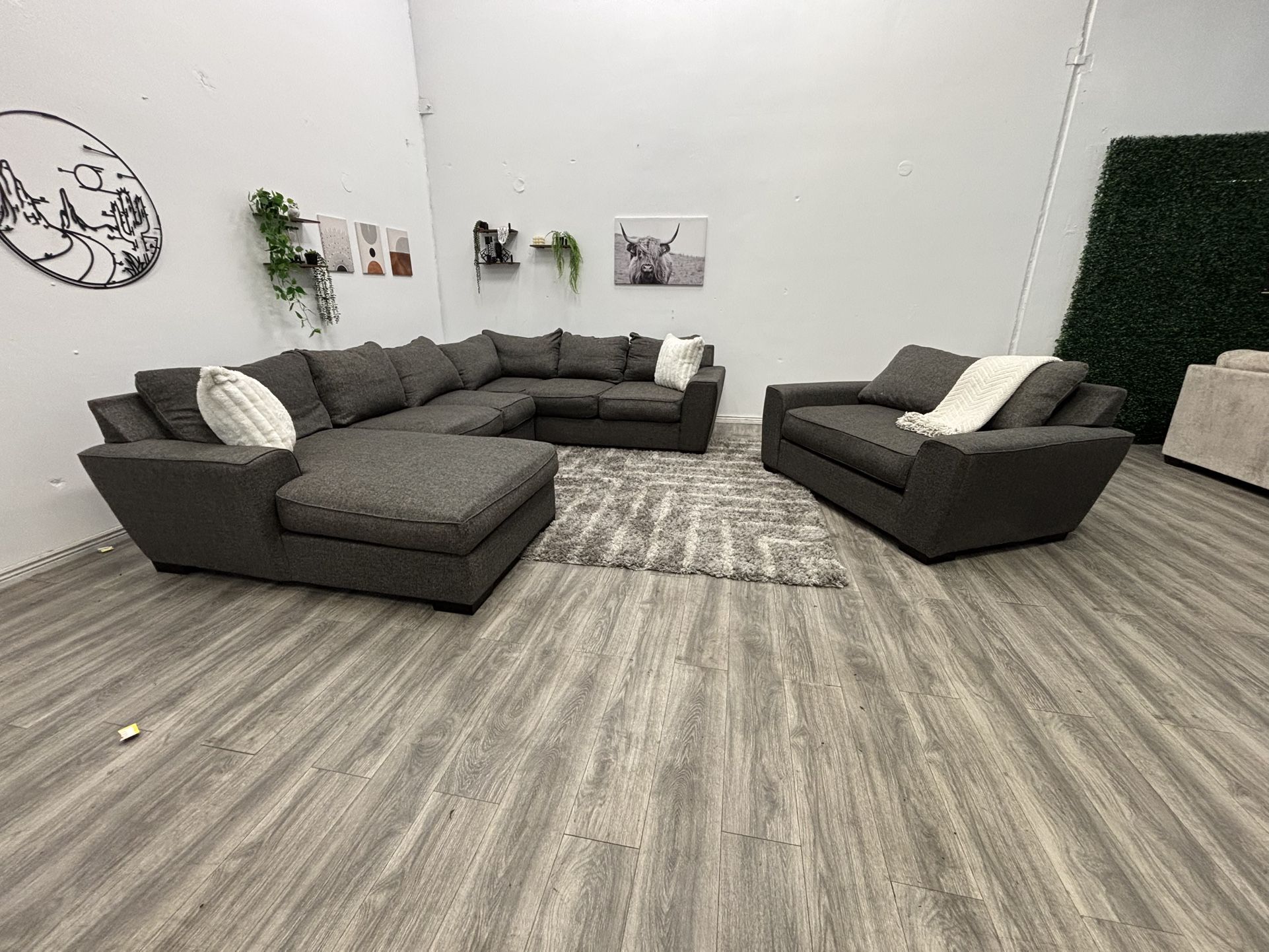 Gray Sectional Couch - Free Delivery