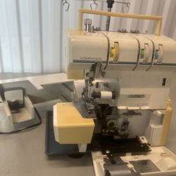 SergeMate 300 Companion Serger Sewing Machine For Parts Or Repair Only. Used in good cosmetic condition with minor blemishes such as scratches and scu