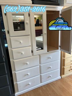 White XL Closet wardrobe pinewood cajonera Comoda de Pino Nuevo