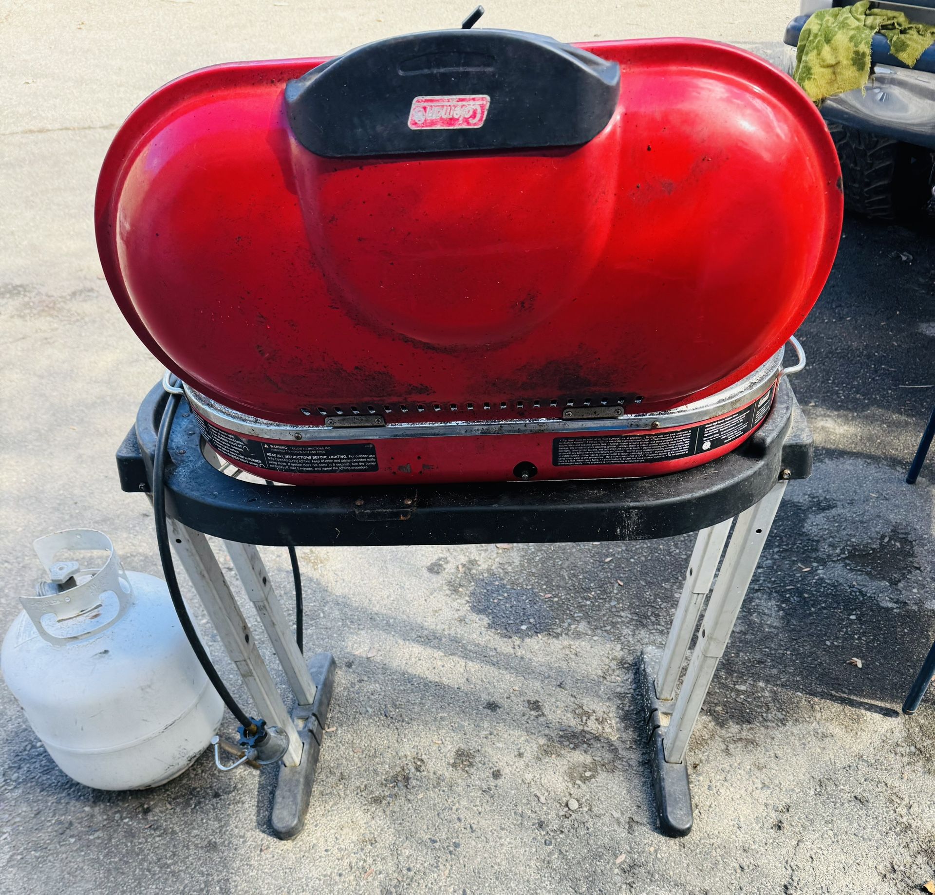 Coleman Grill Full Setup