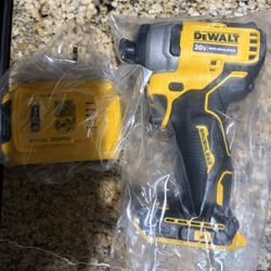 Dewalt 20v Brushless Impact Driver/drill With 2.0 Battery 