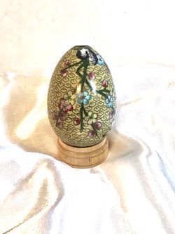Vintage Cloisonné Egg