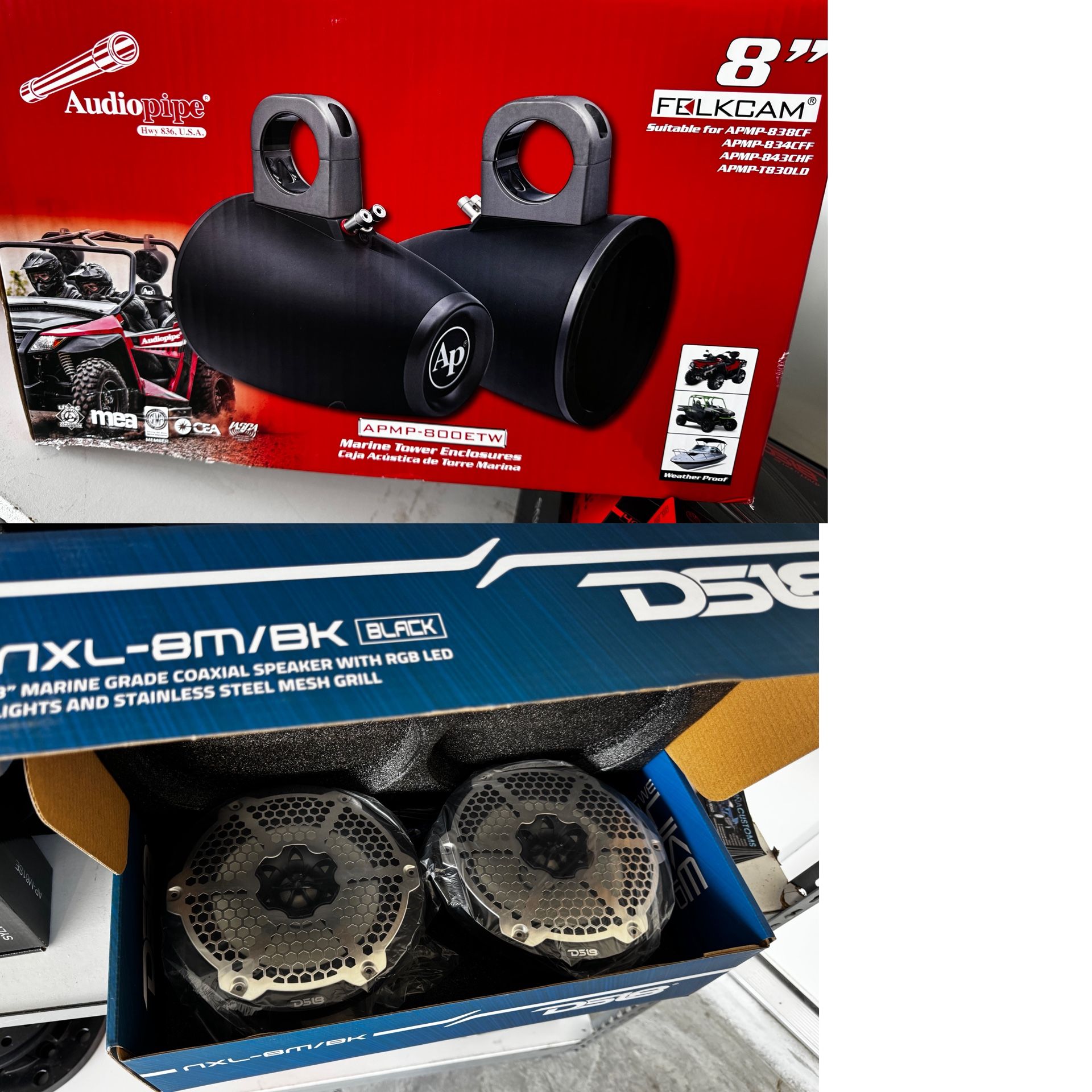 Dyi Tower Kit Ds18 8inch Speakers With Cans