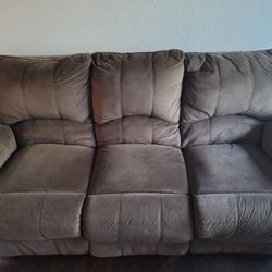 Chocolate Brown 3 Seater Reclining Couch