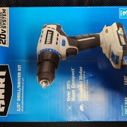 Hart 20v 1/2" Drill Driver Kit. 2 Batt Incl.