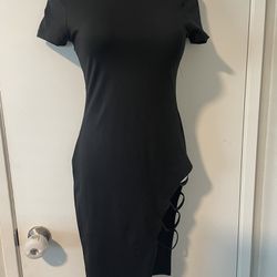 Size M Mini Black Dress