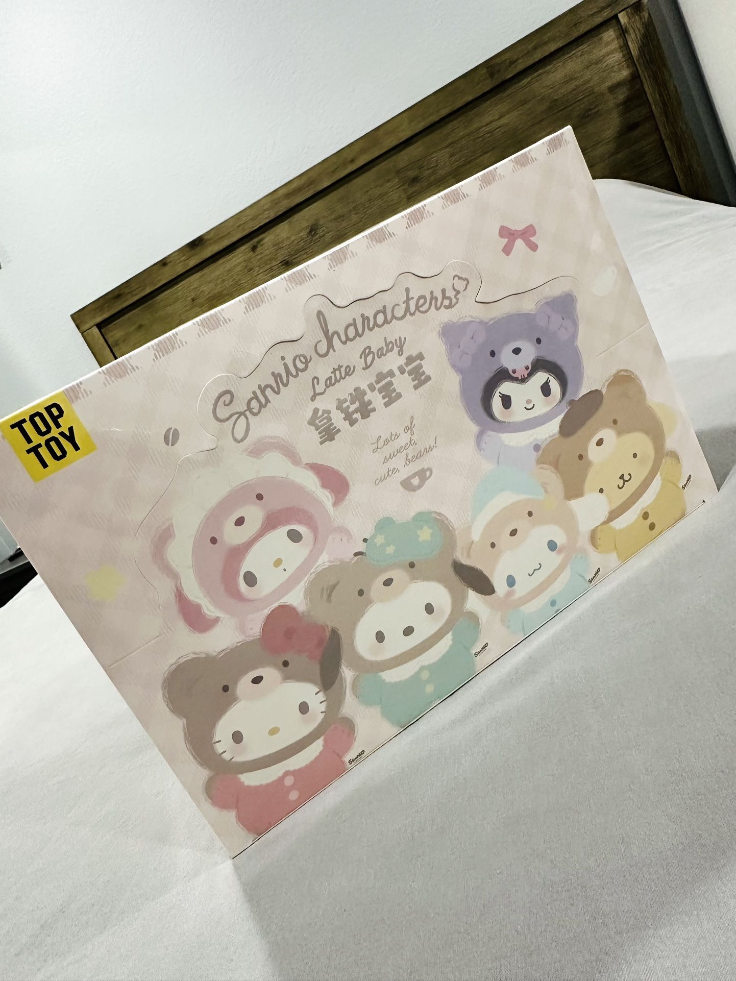 TOP TOY Sanrio Characters Latte Baby Vinyl Plush Blind Box Full Set of 6 sealed