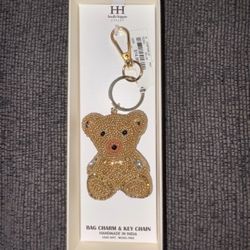 Brand new VIRAL all beaded teddy bear bag charm /keychain