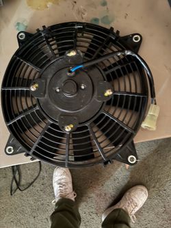 Electric Radiator Cooling Fan with Wiring