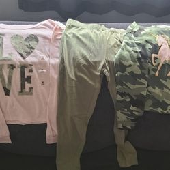Girls Camo Pant Set 