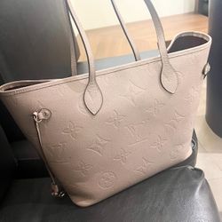 Louis Vuitton tote bag Neverfull MM Turtledove color