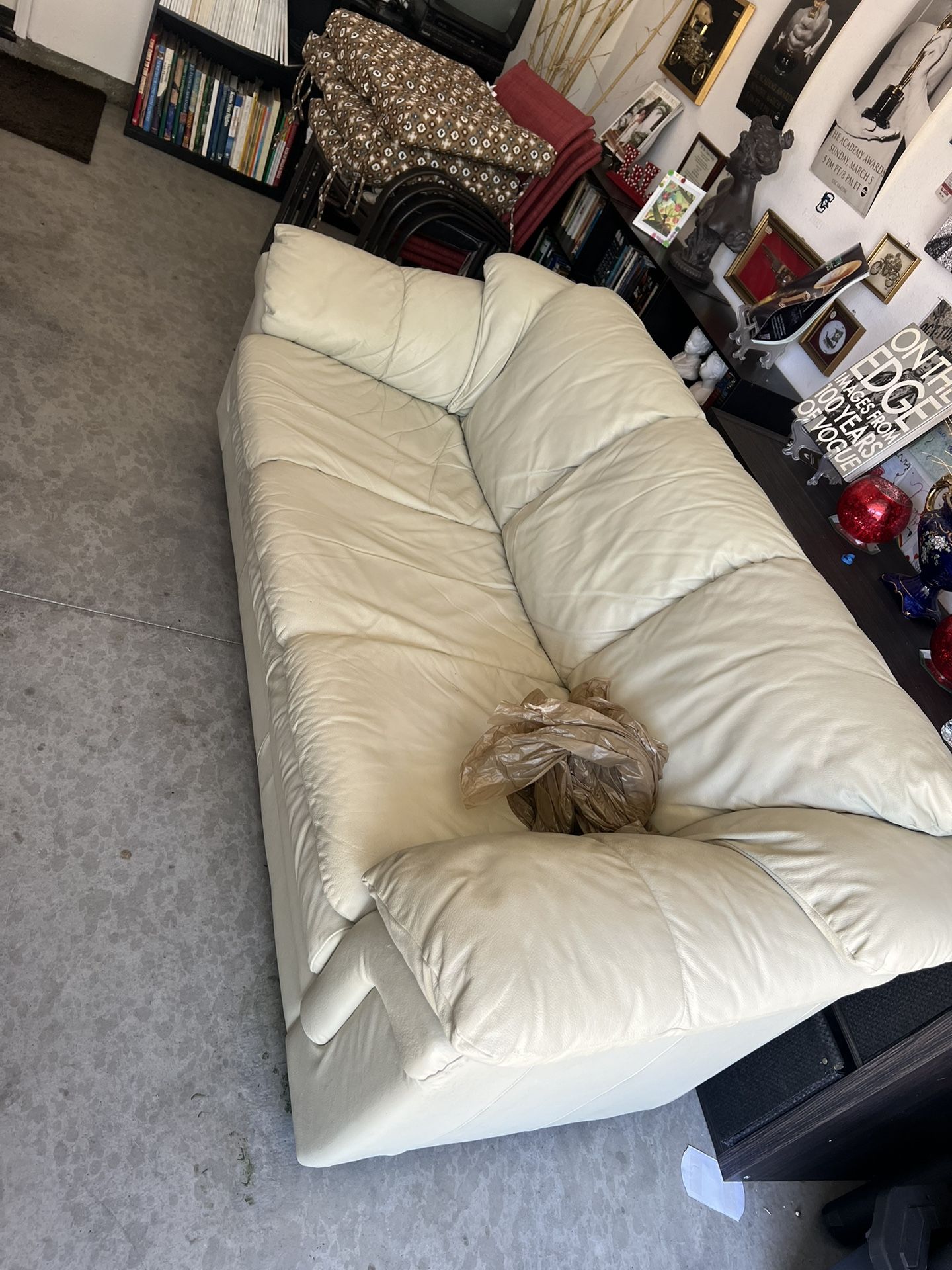 White Leather Couch