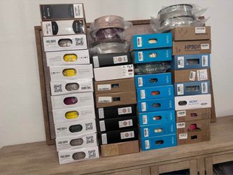 42 Spools PLA Filament Lot, 1.75mm: eSUN, Sunlu, Panchroma, Hatchbox, Elegoo + More