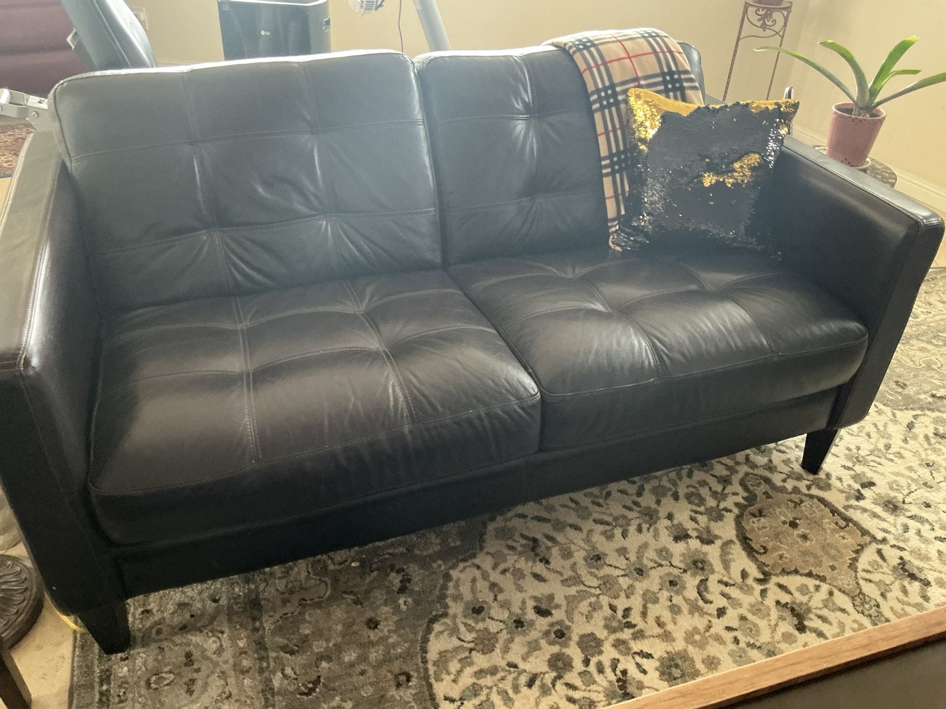 Quality Leather Loveseat