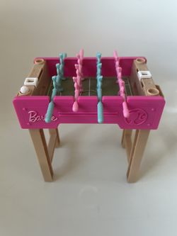Barbie Mini Game Foosball Table Playset