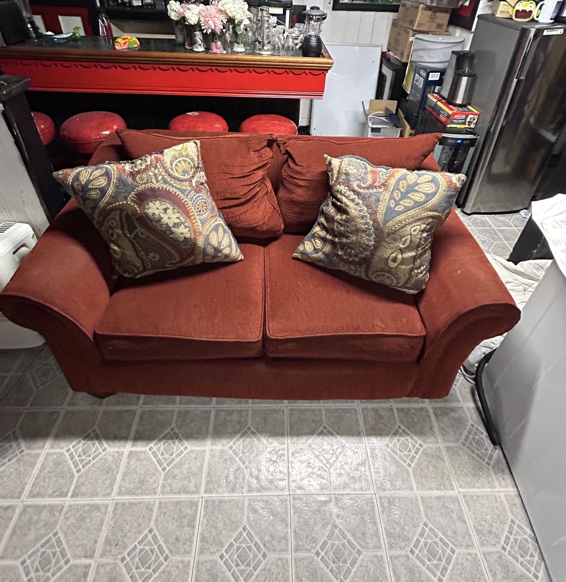 Red couch