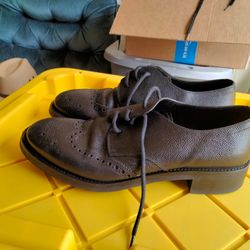 PRADA DERBY LEATHER DRESS SHOES MEN SIZE 10