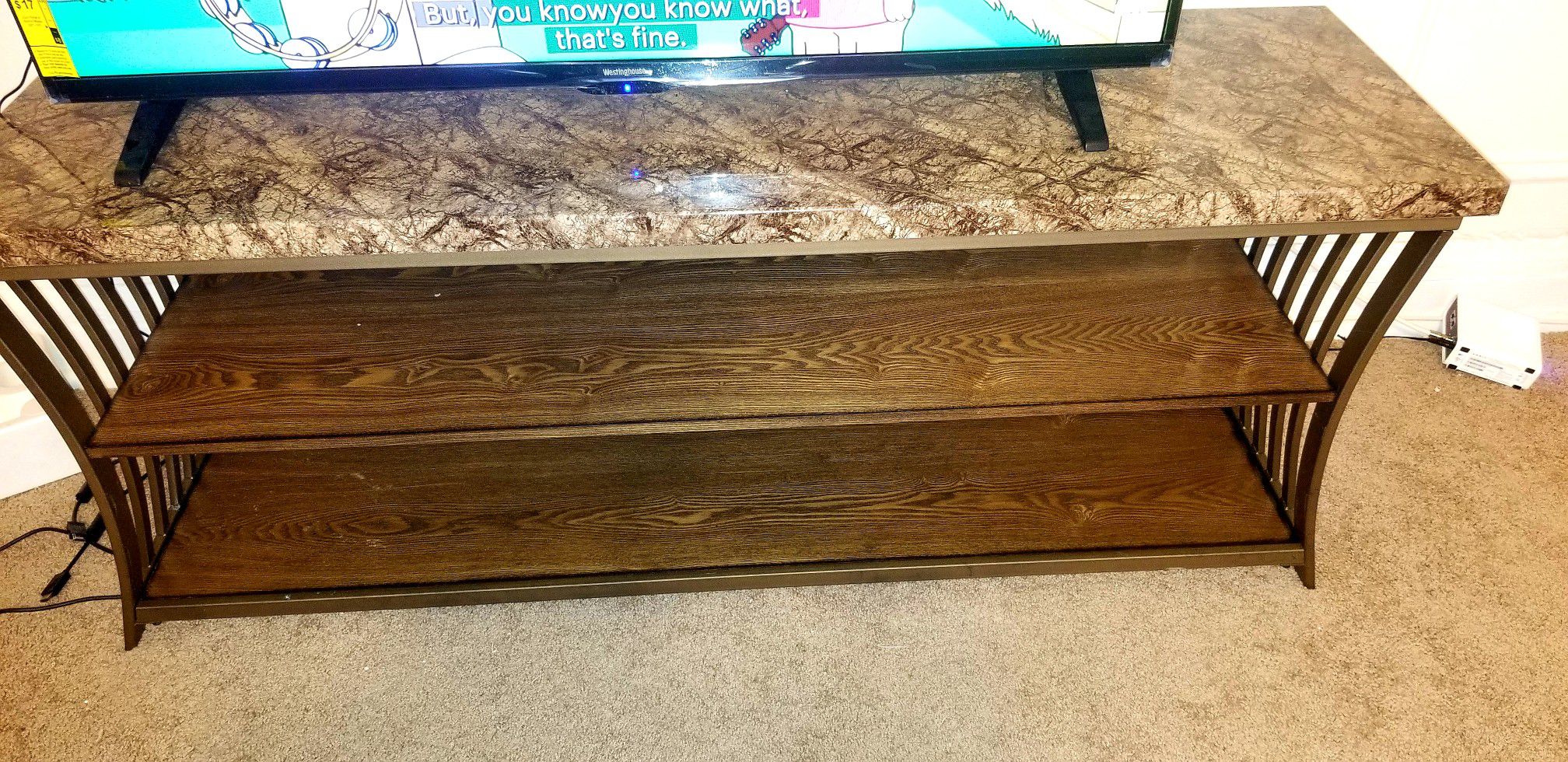 Brown TV Stand- fits up to 65' inch TV
