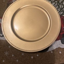 Gold charger Plates 