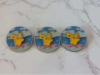 Pokémon Flying & Surfing Pikachu Collector Pins Celebrations 25th Anniversary