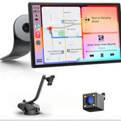 Avylet 9" CarPlay Screen for Car with Apple CarPlay & Android Auto, Portrait & Landscape Mode, Touchscreen & Backup Camera, GPS Navigation/Voice Contr