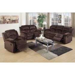 Brown Motion Sofa Set